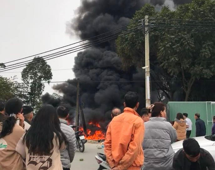 Hiện trường vụ cháy.
