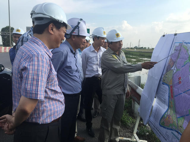 Hiện nay dự án còn vướng mặt bằng khiến công tác thi công bị chậm