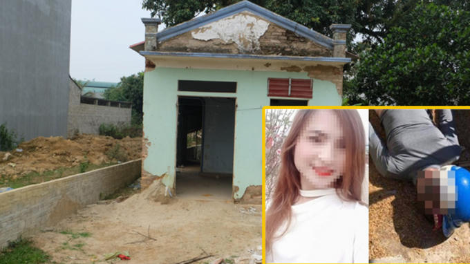 Ngôi nhà hoang đâu tiên nữ sinh bị giam dữ và bị 3 đối tượng hãm hiếp.