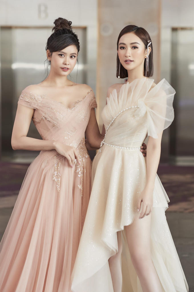 Hà Thu đọ sắc bên Trương Quỳnh Anh.