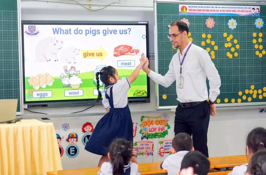 Phê duyệt Đề án tăng cường dạy và học ngoại ngữ giai đoạn 2025 - 2035. (Ảnh minh họa: thkimdonggovap.hcm.edu.vn)