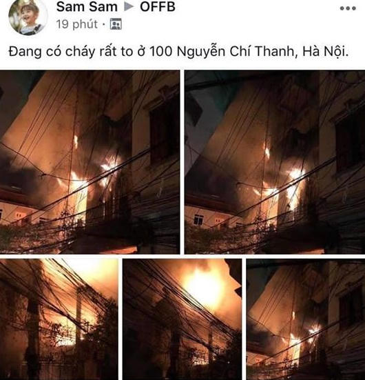 Hiện trường nơi xảy ra sự việc.