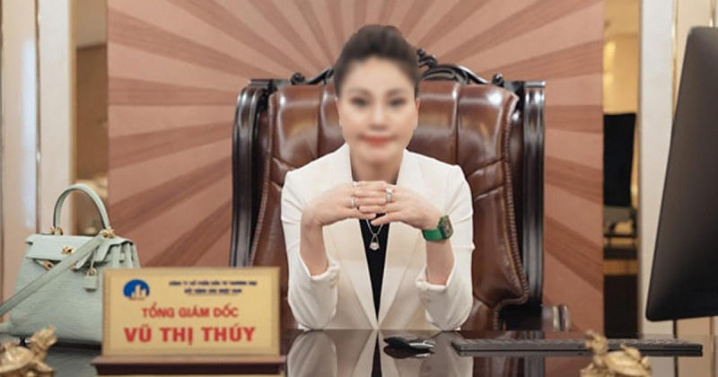Bà Vũ Thị Thúy, Tổng giám đốc Công ty Nhật Nam trong buổi đối thoại với nhà đầu tư diễn ra hồi cuối tháng 8 vừa qua. Ảnh: VTV
