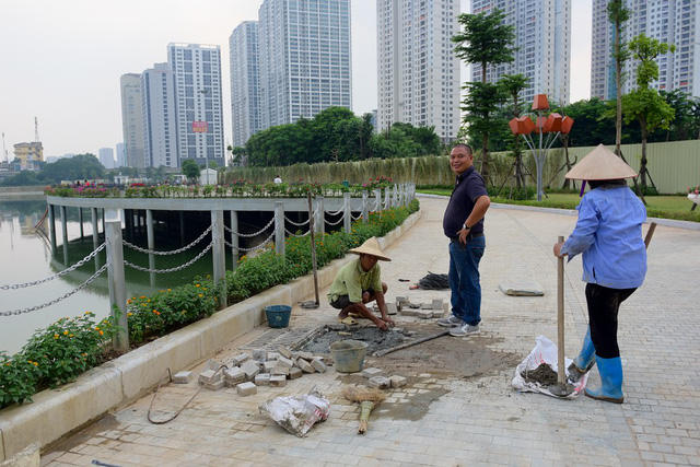 Một số hạng mục vẫn đang được tiếp tục hoàn thiện.