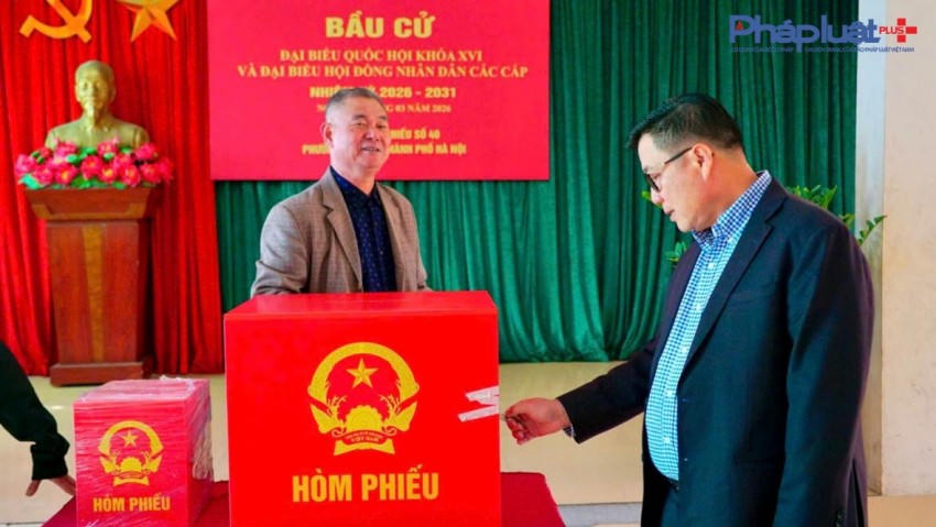 Bí thư Đảng ủy phường Từ Liêm Nguyễn Quang Hiếu kiểm tra công tác chuẩn bị bầu cử Đại biểu Quốc hội khóa XVI và đại biểu HĐND các cấp nhiệm kỳ 2026-2031.