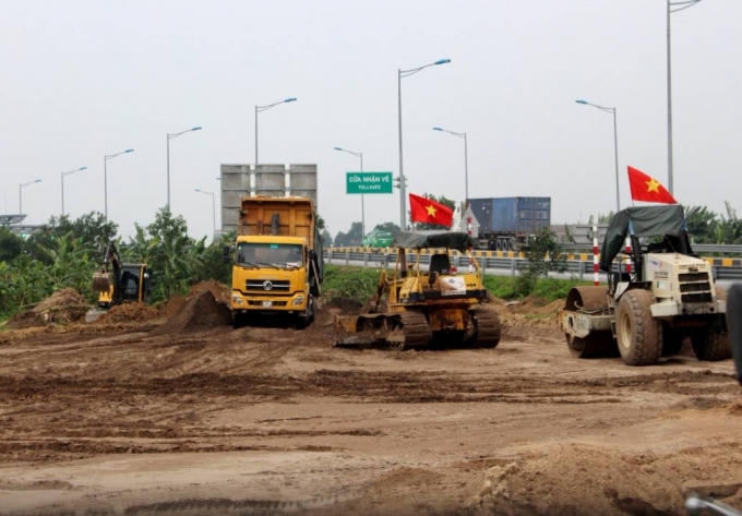 Thi công đường nối cao tốc Hà Nội- Hải Phòng với trung tâm TP.Hải Dương.