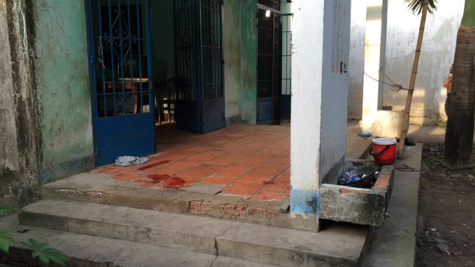 Hiện trường nơi xảy ra vụ việc.