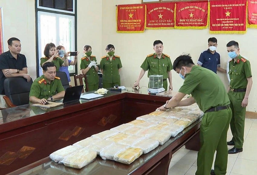 Số lượng ma túy bị cơ quan công an thu giữ. Ảnh minh hoạ