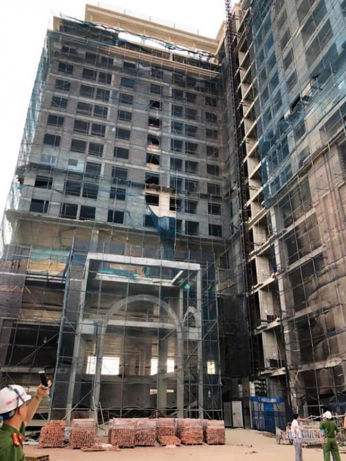 Hiện trường vụ việc.