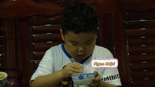 Món cháo trứng của chị Suti ngon thật.