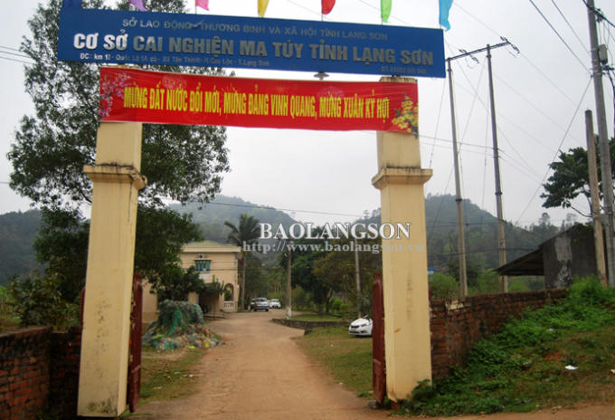 Cơ sở Cai nghiện ma túy tỉnh đặt tại Km 10 quốc lộ 1A cũ,xã Tân Thành, huyện Cao Lộc. Ảnh Thái Dương