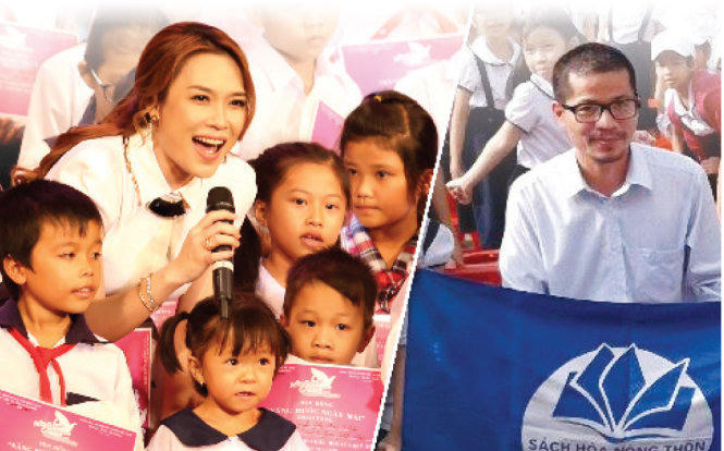 Ca sĩ Mỹ T&acirc;m, nh&agrave; hoạt động x&atilde; hội Nguy&ecirc;̃n Quang Thạch là những người đã đem lại những c&acirc;u chuy&ecirc;̣n đẹp cho cu&ocirc;̣c s&ocirc;́ng - Ảnh: GIA TIẾN, FBNV
