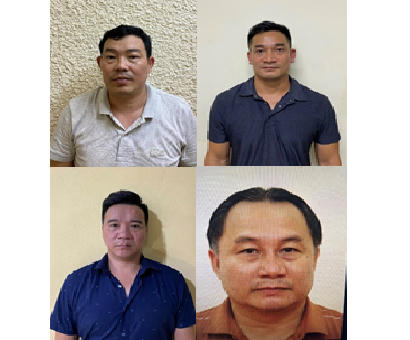 Các đối tượng bị bắt giữ