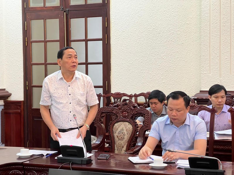 Giám đốc Trung tâm LLTP quốc gia Hoàng Quốc Hùng phát biểu tại buổi họp.