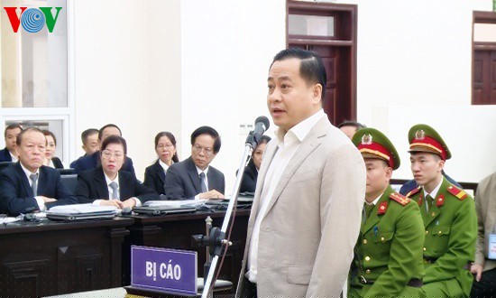 Bị cáo Phan Văn Anh Vũ tại phiên tòa sơ thẩm. (Ảnh: Anh Hùng)