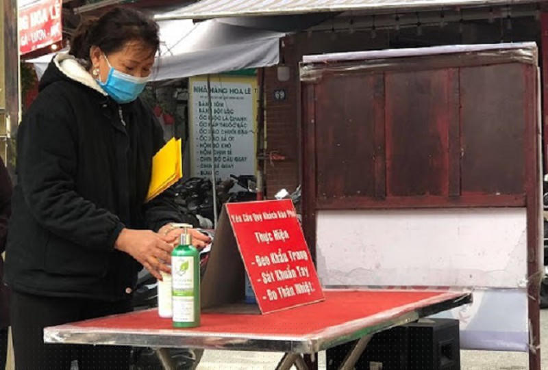 Các khu di tích, cơ sở tôn giáo tín ngưỡng đều sẵn sàng các phương án phòng, chống dịch Covid-19.  (Ảnh Minh An).