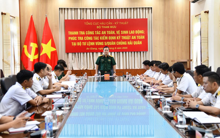 Đoàn công tác kết luận buổi thanh tra