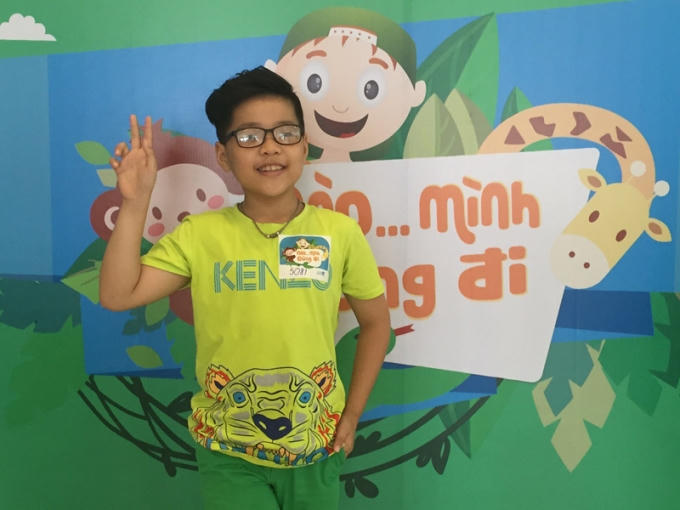 Mẫu nhí Nhật Minh cũng tham gia buổi casting chương trình.