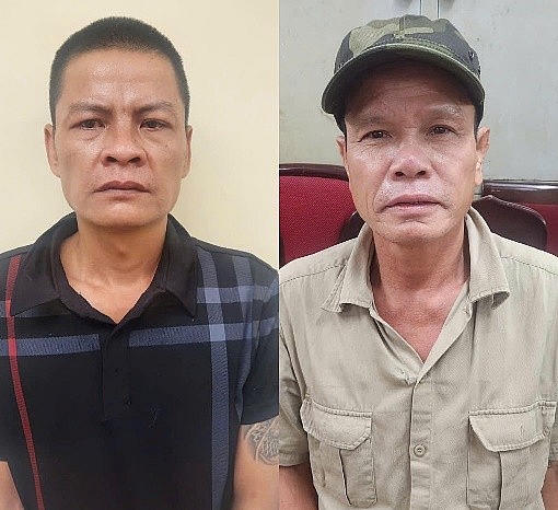 Hai đối tượng bị bắt giữ.