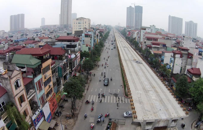 Đường sắt đô thị Hà Nội. Ảnh Internet.