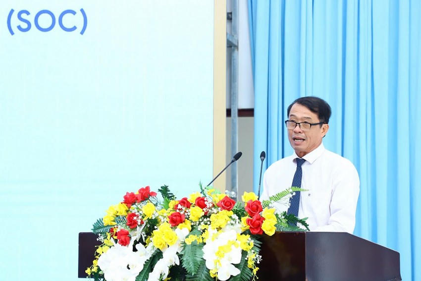 Tỉnh uỷ viên, Phó Chủ tịch UBND tỉnh Sóc Trăng phát biểu chỉ đạo. Ảnh: Nguyễn Hoàng