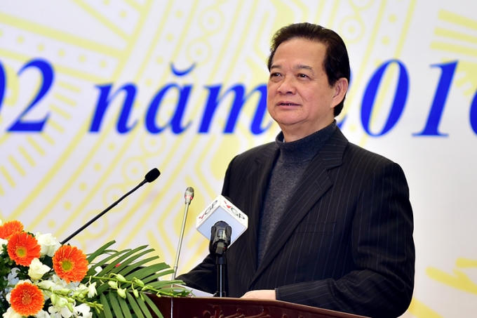 Thủ tướng Chính phủ Nguyễn Tấn Dũng chỉ đạo hội nghị.