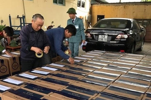 Số thuốc lá bị thu giữ.