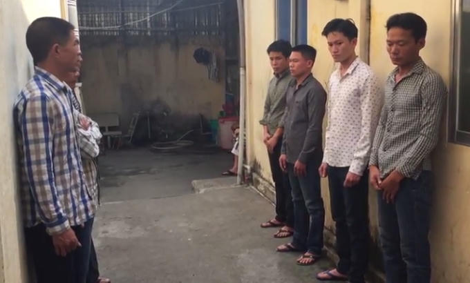 7 đối tượng tại cơ quan công an.