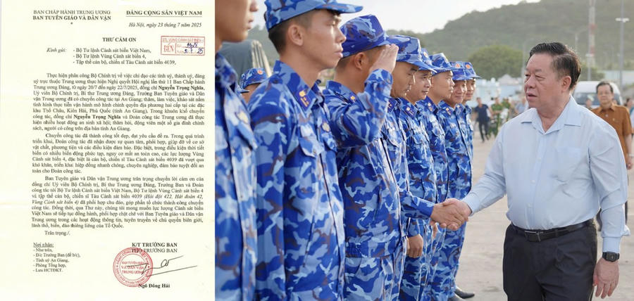 BTL đón Đoàn công tác của đồng chí Ủy viên Bộ Chính trị, Bí thư Trung ương Đảng, Trưởng ban Tuyên giáo và Dân vận Trung ương đi nắm tình hình thực tế tại các Đặc khu