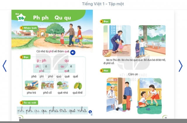 Chủ biên đứng tên 2 bộ SGK, 2 cách dạy chữ P khác nhau