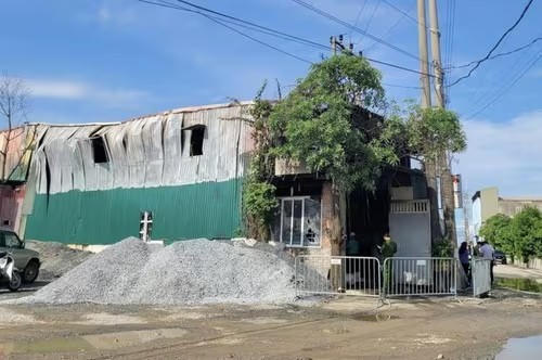 Căn nhà nơi xảy ra vụ cháy thương tâm khiến 4 người tử vong.