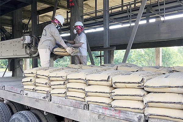 Xuất khẩu xi măng, clinker trong năm nay tiếp tục gặp khó. Ảnh Xi măng Hoàng Mai.