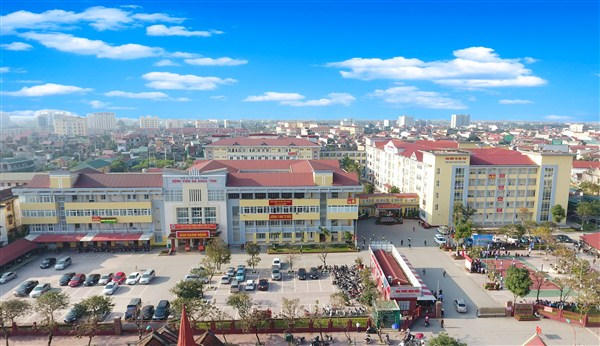 Toàn cảnh bệnh viện đa khoa tỉnh Hà Tĩnh.