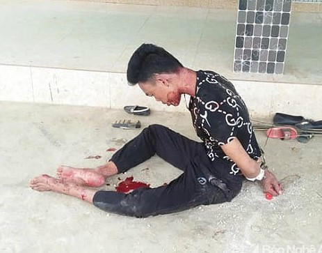 Đối tượng Mong Văn Hòa (ảnh Hùng Cường).