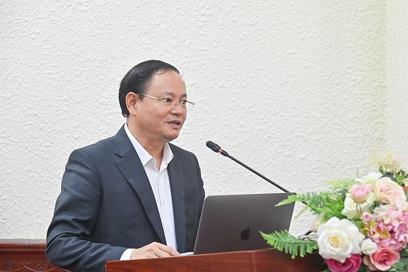 Thứ trưởng Bộ Tài nguyên và Môi trường Lê Minh Ngân giới thiệu những điểm mới của Luật Đất đai năm 2024.