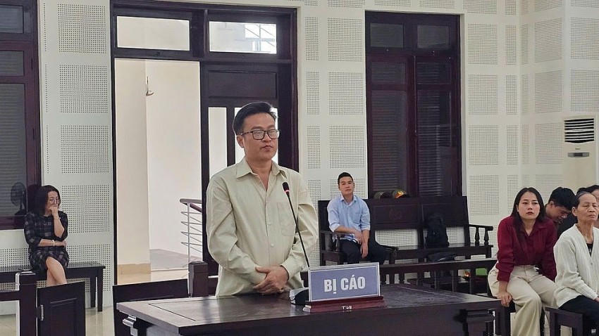 Bị cáo Phạm Đình Tiến tại phiên tòa.