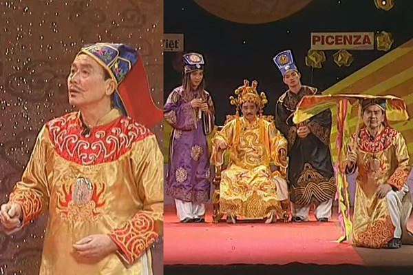 Cố nghệ sĩ Phạm Bằng trên sân khấu Táo Quân.