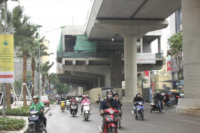 Cuối tháng 12.2018, tuyến đường sắt Nhổn – ga Hà Nội đã hợp long toàn tuyến trên cao và đang hoàn thiện các bước cuối cùng để bàn giao.