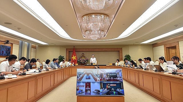 Quảng cảnh buổi làm việc. Ảnh: VGP