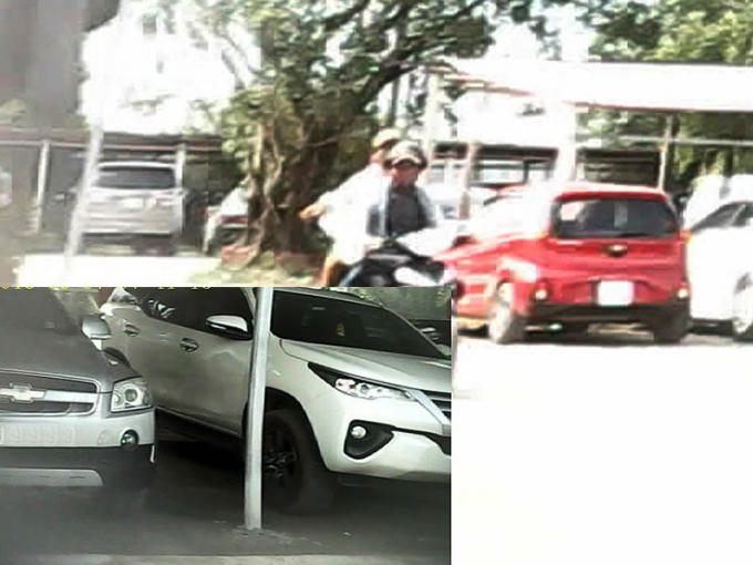 Xe đưa rước con bạc đang chờ ở cửa khẩu Mộc Bài.