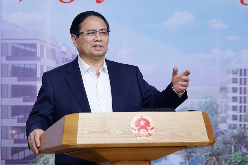Thủ tướng Phạm Minh Chính làm Trưởng Ban Chỉ đạo các công trình trọng điểm, dự án quan trọng quốc gia lĩnh vực đường sắt. Ảnh: VGP