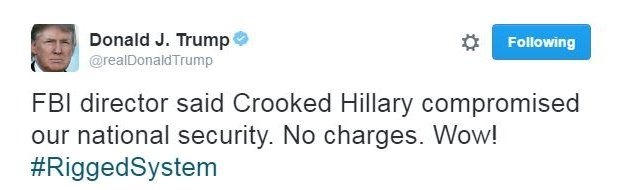 Tỷ phú Donald Trump không bằng lòng với kết quả. (Ảnh: BBC)
