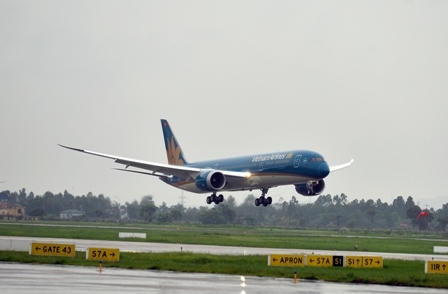 Máy bay Boeing 787-9 của Vietnam Airlines được tiếp nhận vào tháng 8/2015