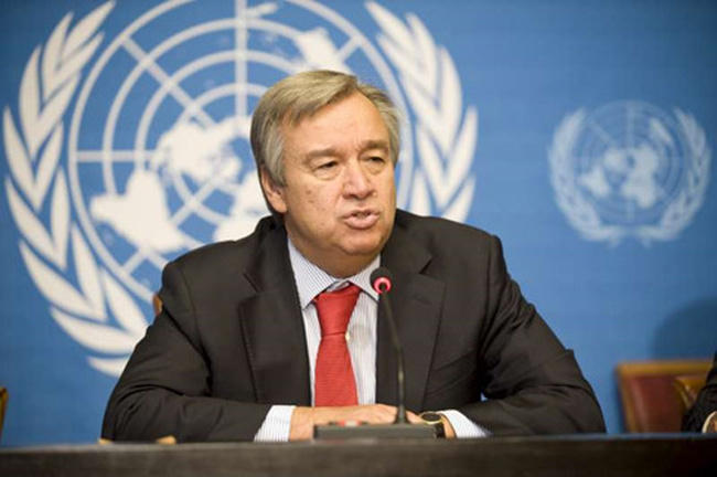 Tổng thư ký LHQ Antonio Guterres.