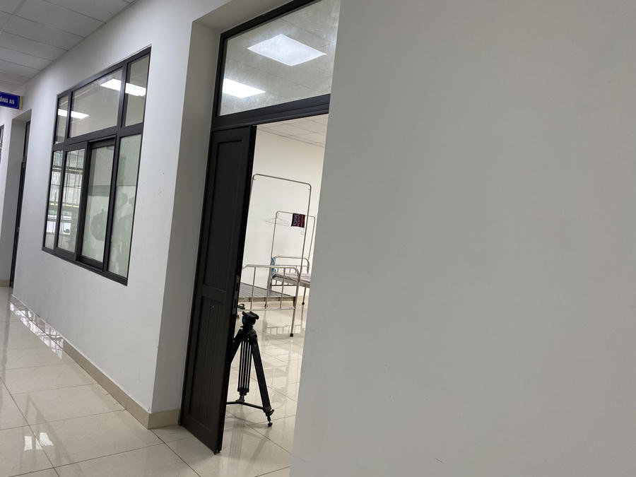 Phòng bệnh nơi đối tượng Quý từng ở trước khi bị bắt giữ.