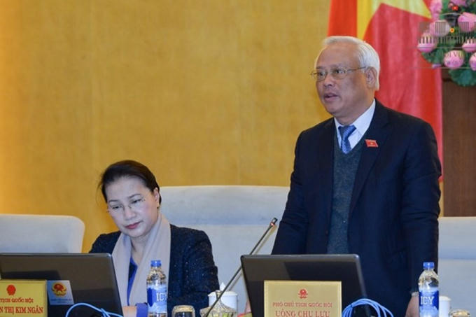 Phó Chủ tịch Quốc hội Uông Chu Lưu phát biểu tại phiên họp của Ủy ban thường vụ Quốc hội (Ảnh: QH)