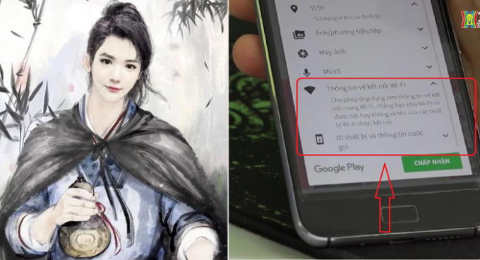 Mặc dù chỉ là phần mềm chỉnh sửa ảnh nhưng Pitu lại yêu cầu người dùng cấp phép truy cập vào nhật ký cuộc gọi, ID máy và vị trí người dùng. (Ảnh: Chụp màn hình).