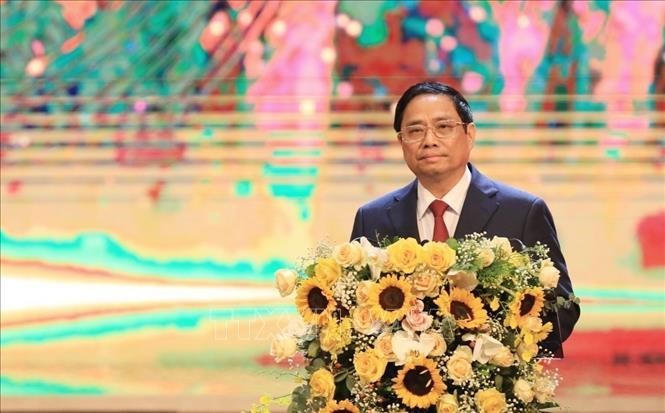 Thủ tướng Chính phủ Phạm Minh Chính phát biểu. Ảnh: Tuấn Anh/TTXVN