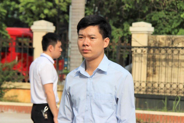 Cựu bác sĩ Hoàng Công Lương thời điểm vụ án đang được xét xử.