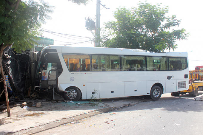 Hiện trường vụ tai nạn.